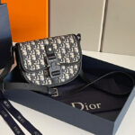 Christian Dior Gallop Messenger Bag Dark Blue